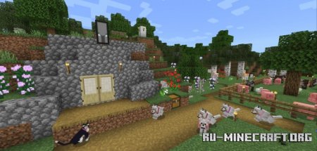  Old Birch Tree Forest Cobblestone Base  Minecraft PE