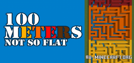  100 Meters Not So Flat - Labyrinth  Minecraft PE