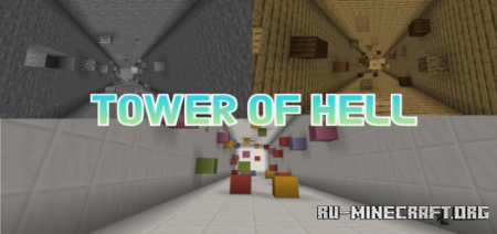  Tower of Hell Parkour Map (3 Levels)  Minecraft PE