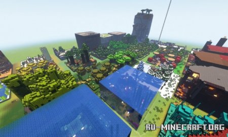 ������� Biome Texture Test Map by redstonegames ��� Minecraft PE