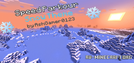 ������� Snow Theme Speed Parkour ��� Minecraft PE