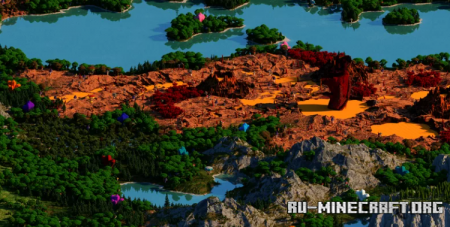 ������� Downstone - 16000x16000 ��� Minecraft