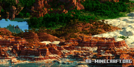 ������� Downstone - 16000x16000 ��� Minecraft