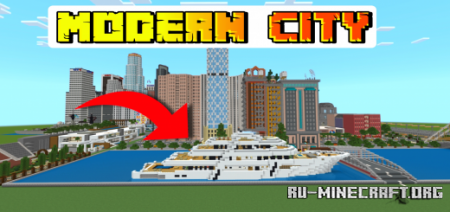  Minecraft Modern City Map  Minecraft PE