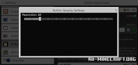  Button Opacity  Minecraft PE 1.19