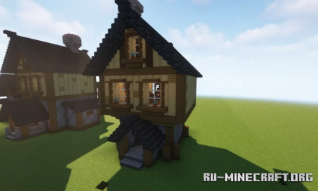 Скачать 2 Storey Medieval House для Minecraft