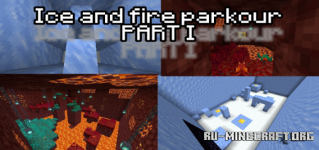  Ice and Fire Parkour Part I by Keepdiamonds  Minecraft PE
