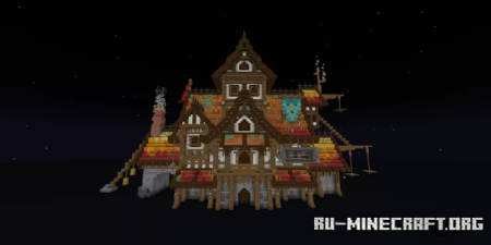 ������� Orange Medieval House ��� Minecraft