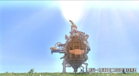 Скачать Howl's Moving Castle (Map) для Minecraft PE