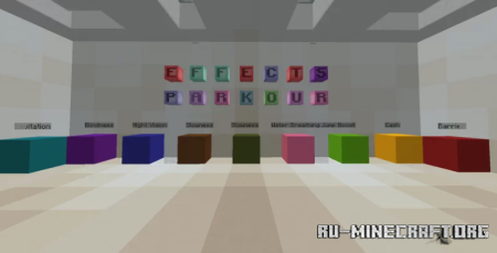 Скачать Parkour Effects by NoxGame1230 для Minecraft