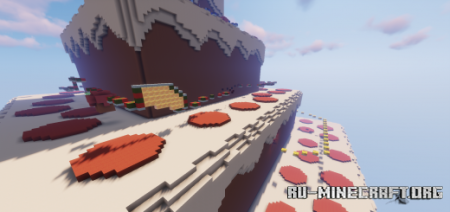 Скачать Large Cake Parkour для Minecraft PE