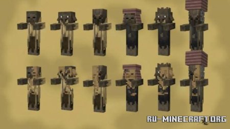 Скачать Улучшенные мобы от Max для Minecraft PE 1.19