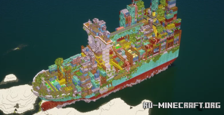 ������� Settlement of abandoned container ships by curasunaya ��� Minecraft