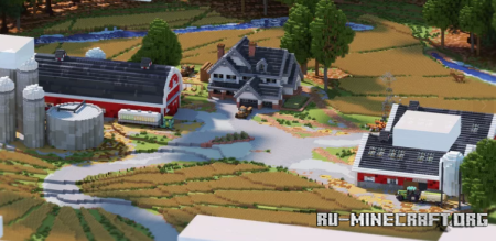 ������� Pennsylvania farm w. vehicles - Stage Rd ��� Minecraft