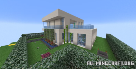 Modern Mansion with Advanced Redstone  Minecraft