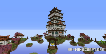  Japan Skywars - Skyblock Map  Minecraft PE