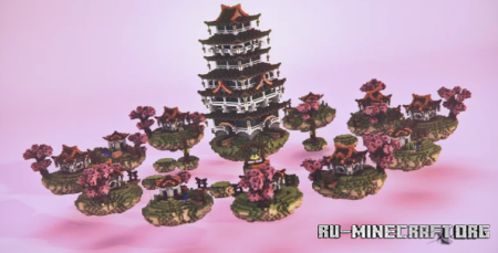  Japan Skywars - Skyblock Map  Minecraft PE