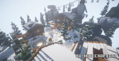 ������� Snow Themed Medieval Hub ��� Minecraft