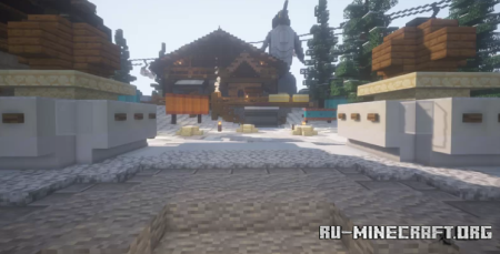 ������� Snow Themed Medieval Hub ��� Minecraft