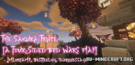  The Sakura Truce - a Four-Sided Bed Wars Map  Minecraft