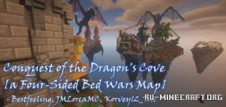  Conquest of the Dragon's Cove - a Four-Sided Bed Wars  Minecraft
