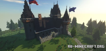  Medieval black castle  Minecraft