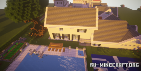  Dual White Country Manison  Minecraft