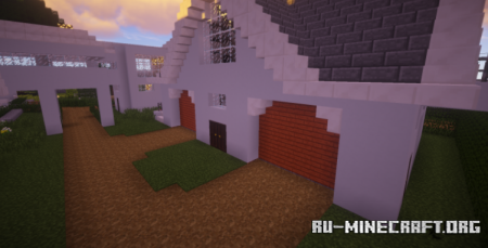  Dual White Country Manison  Minecraft