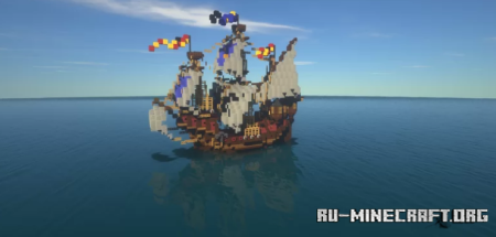 Скачать Medieval Ship Large Carrack - Torkerath для Minecraft