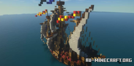 Скачать Medieval Ship Large Carrack - Torkerath для Minecraft