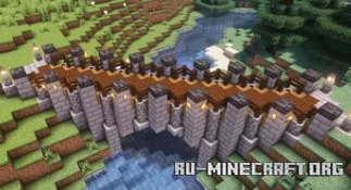  Medieval - Fantasy Diagonal Bridge  Minecraft