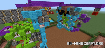 ������� 2x6, 2x8, 2x10, 2x12 Redstone Drawbridge ��� Minecraft