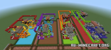 ������� 2x6, 2x8, 2x10, 2x12 Redstone Drawbridge ��� Minecraft