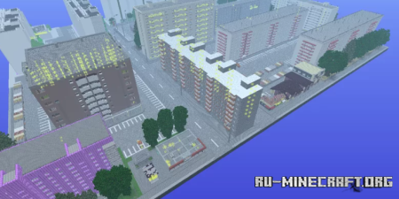 Скачать Diorama Urban Area High Residence by Anderbest для Minecraft