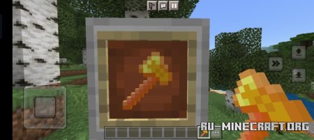 Скачать Пламенное оружие для Minecraft PE 1.19