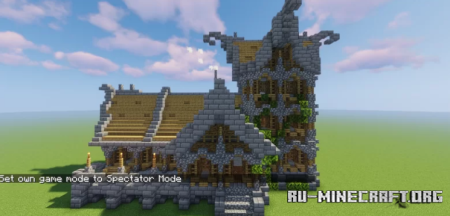  Simple Little Medieval Estate V.2 (Full Interior)  Minecraft