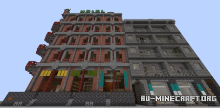  NYC style furnished townhouses  Minecraft