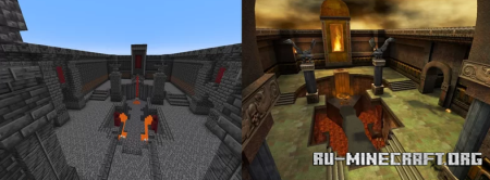  Quake 3 Arena - Q3DM7 map interpretation  Minecraft