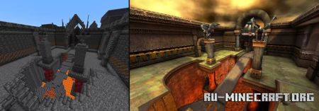  Quake 3 Arena - Q3DM7 map interpretation  Minecraft