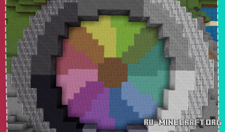 Скачать Цветной мир для Minecraft PE 1.19