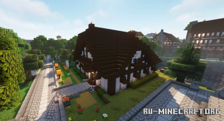 Скачать Royal Village House #2 - A Tudor Style Home для Minecraft