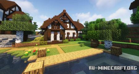 Скачать Royal Village House #2 - A Tudor Style Home для Minecraft