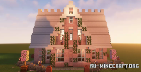  Cherry wood House by trishs_wxrld  Minecraft