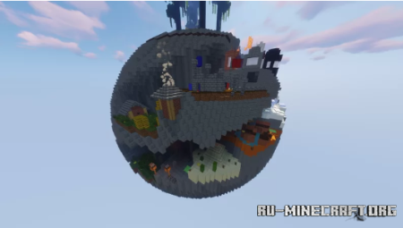 Скачать Мега паркур в шаре для Minecraft PE