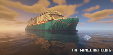 ������� WOCL Ocean Crest. Custom Minecraft Cruiseship ��� Minecraft