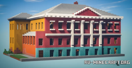 ������� Old house in classicism style with interiors ��� Minecraft