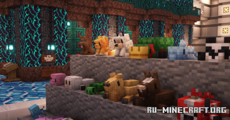 Скачать Practical Plushies: Animals для Minecraft 1.20.1
