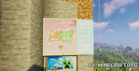 Скачать Pretty Pixel Paintings для Minecraft 1.20