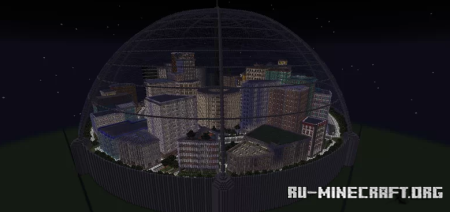 ������� Metro city - a self sustaining domed city ��� Minecraft