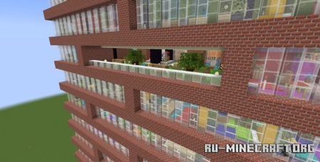  The Brick Apartments  Minecraft